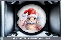 GorgeousSanta Hat Car Coaster design.