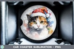 GorgeousSanta Hat Car Coaster design.