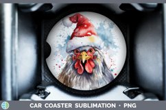 GorgeousSanta Hat Car Coaster design.