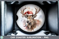 GorgeousSanta Hat Car Coaster design.