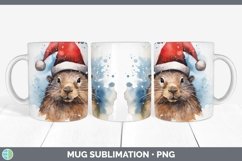 GorgeousSanta Hat Mug Wrap design.