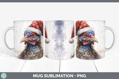GorgeousSanta Hat Mug Wrap design.