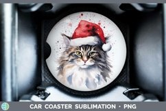 GorgeousSanta Hat Car Coaster design.