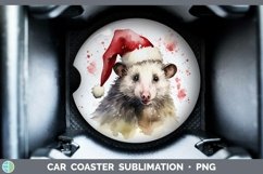 GorgeousSanta Hat Car Coaster design.