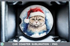 GorgeousSanta Hat Car Coaster design.