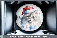 GorgeousSanta Hat Car Coaster design.