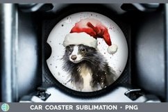 GorgeousSanta Hat Car Coaster design.