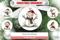 Santa Hat Whimsy Ornament Product Image 1
