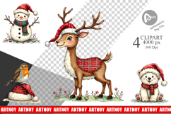 Santa Hat Whimsy Clipart Product Image 1