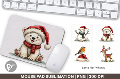 Santa Hat Whimsy Mouse Pad Product Image 1