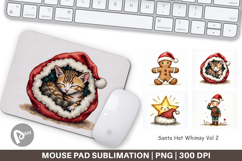 Santa Hat Whimsy Mouse Pad Product Image 1