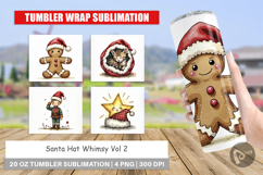Santa Hat Whimsy Tumbler Product Image 1