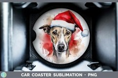 GorgeousSanta Hat Car Coaster design.