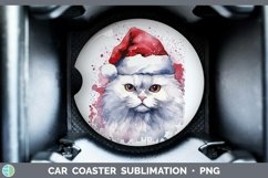 GorgeousSanta Hat Car Coaster design.