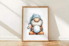 Santa Holding Snowball Christmas Clipart Product Image 3