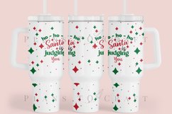 Santa is Judging You  40oz quencher tumbler sublimation full wrap high resolution transparant background