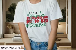 Santa is Promoting Me to Big Brother SVG T-shirt Design Product Image 3