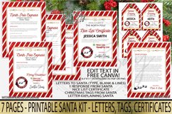 Santa Kit Editable Canva Letters to Santa Gift Tags From Santa Nice List Certificate Letter Explaining Santa Are You Santa