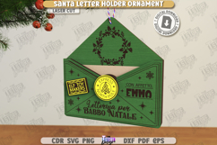 Santa Letter Holder Ornaments Laser Cut Bundle|Christmas SVG Product Image 9