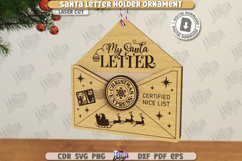 Santa Letter Holder Ornaments Laser Cut Bundle|Christmas SVG Product Image 10