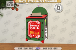 Santa Letter Holder Ornaments Laser Cut Bundle|Christmas SVG Product Image 13