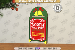 Santa Letter Holder Ornaments Laser Cut Bundle|Christmas SVG Product Image 14