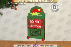 Santa Letter Holder Ornaments Laser Cut Bundle|Christmas SVG Product Image 15