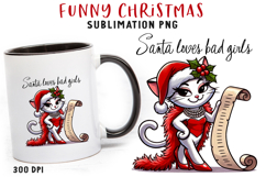 Funny Christmas Quote Clipart Sublimation PNG Product Image 7