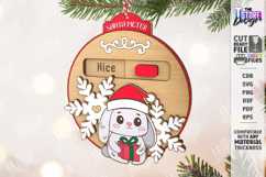 Santa Meter Ornaments Laser Cut Bundle | Christmas Tree Toys Product Image 9