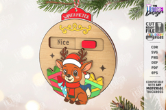 Santa Meter Ornaments Laser Cut Bundle | Christmas Tree Toys Product Image 3