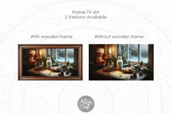 Christmas Frame TV art, Santa milk, cookie , letter to Santa Product Image 3