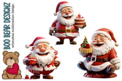 Cheerful Christmas Santa Claus clipart Product Image 1