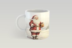 Christmas Mug Sublimation with Santa Claus for 12 and 15 OZ Mugs. Compatible with Cricut Mug Press