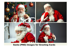 Santa Images for Sublimation and Greeting Card Printing Product Image 1