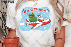 Santa Plane Ride Christmas PNG Product Image 2