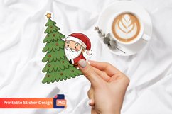 Holiday Santa Claus Stickers, Christmas Tree Decoration Product Image 1