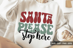 Santa Please Stop Here - Christmas Design Product Image 1