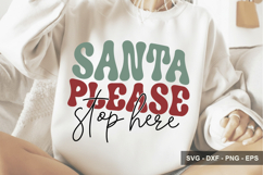 Santa Please Stop Here - Christmas Design Product Image 1