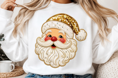 Santa Png, Santa Claus Clipart, Retro Christmas Png Product Image 3