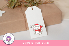 Santa Polar bear festive cartoon kawaii animal winter season Product Image 3