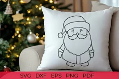 Cute Santa SVG | Christmas Santa Claus SVG file Product Image 1