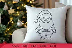 Cute Santa SVG | Christmas Santa Claus SVG file Product Image 1