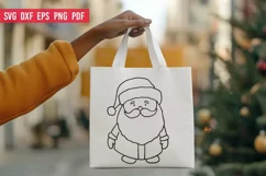 Cute Santa SVG | Christmas Santa Claus SVG file Product Image 2