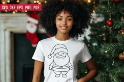 Cute Santa SVG | Christmas Santa Claus SVG file Product Image 2