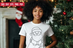 Cute Santa SVG | Christmas Santa Claus SVG file Product Image 3