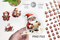 Santa&#039;s Quirky Workshop Sticker Product Image 1