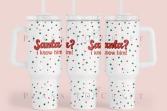 Santa Quotes  40oz quencher tumbler sublimation full wrap high resolution transparant background