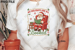 Santa Reading Books Christmas PNG Product Image 2