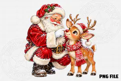 Santa Reindeer Boop Cute Christmas Reindeer & Santa Holiday Product Image 2