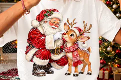 Santa Reindeer Boop Cute Christmas Reindeer & Santa Holiday Product Image 3